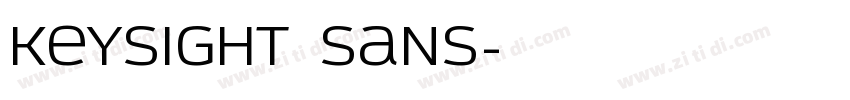 Keysight Sans字体转换